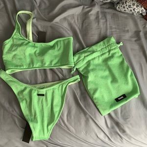 TRIANGL, MELROSE - LIME SPARKLE SWIM